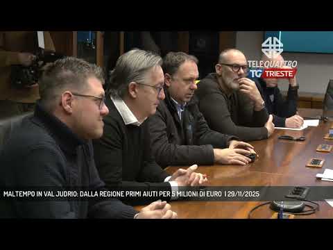 MALTEMPO IN VAL JUDRIO: DALLA REGIONE PRIMI AIUTI PER 5 MILIONI DI EURO  | 29/11/2025