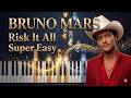 Bruno Mars - Risk It All - SUPER EASY Piano Tutorial