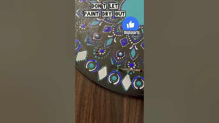 Rectifying my dot mandala painting mistakes #dotmandalapainting #dotmandala #mistakes #shorts