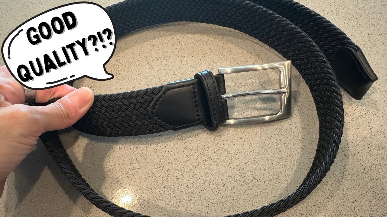 FAIRWIN Elastic Braided Stretch Mens Golf Casual Jeans Belts Woven 1 3/8" Nylon Work Belts Review