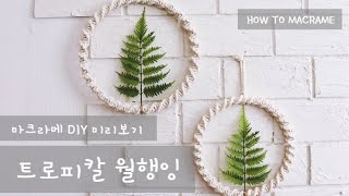 HOW TO MACRAME 트로피칼 월행잉 만들기 미리보기 영상