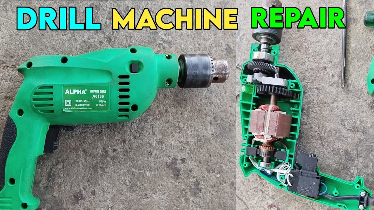 drill machine repair gs electrical - YouTube