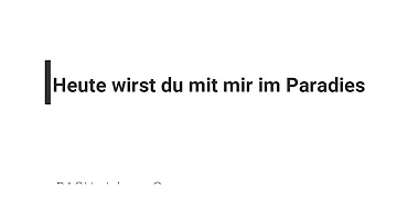 J. S. Bach uit Actus Tragicus " Heute wirst du mit mir im Paradies sein ".