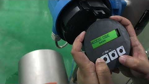 Flowmeter setup ProMag10 Endress+Hauser