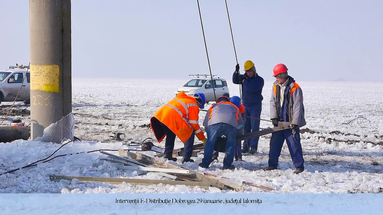 Interventii in linia de inalta tensiune E Distributie Dobrogea 2