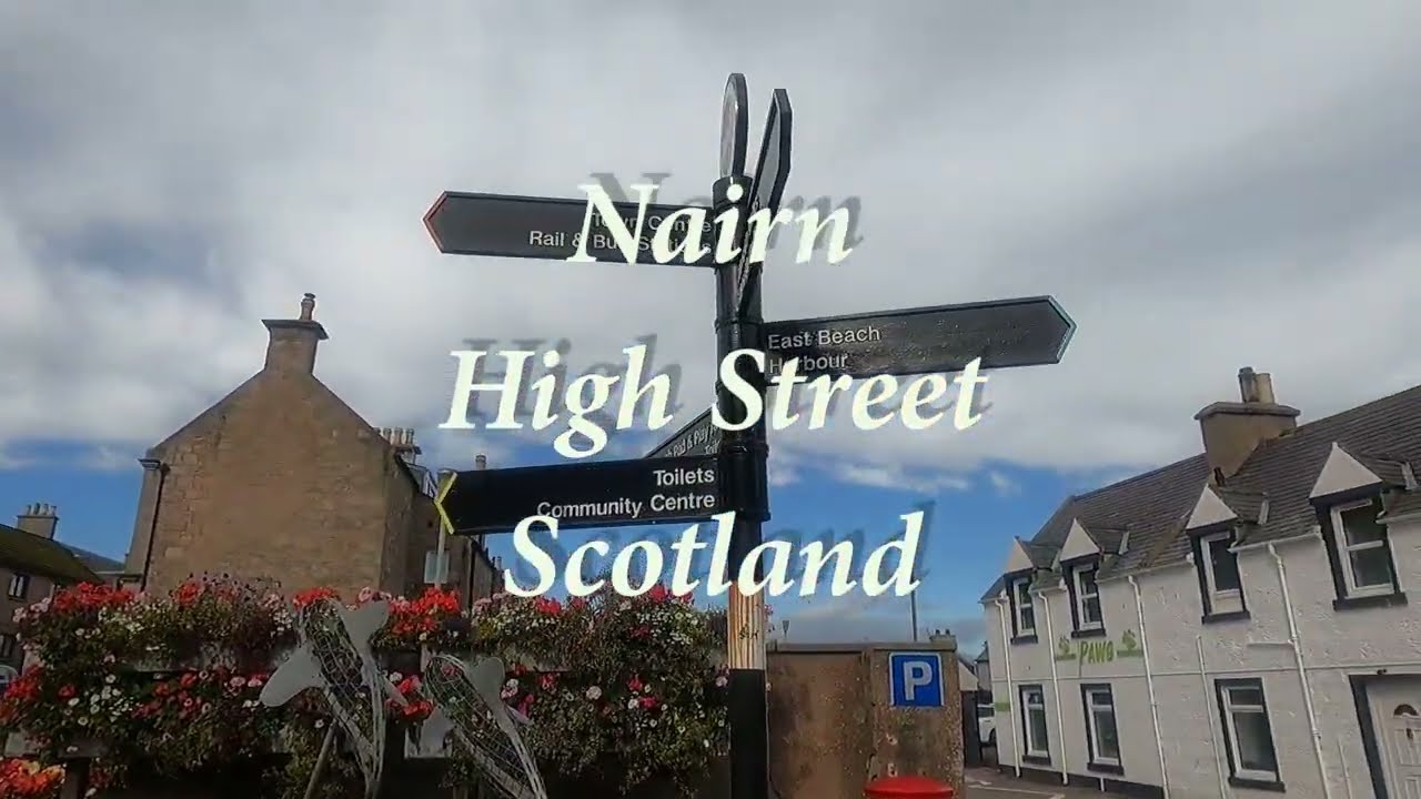 Nairn Scotland A walk in the high street