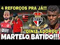 NINGUÉM SEGURA! FLAMENGO DESESPERADO E SPFC EM ALTA | DINIZ COMEMORA | 4 REFORÇOS E +