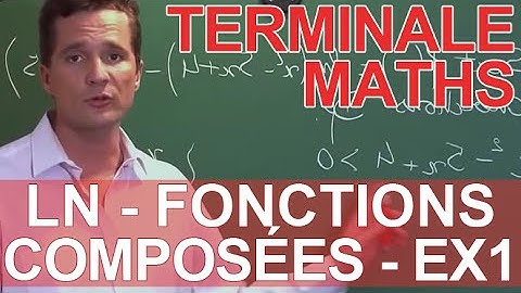 Logarithmes népériens - Fonctions composées : Ex 1 - MATHS - TS TES - Les Bons Profs