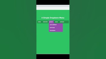 Simple Dropdown Menu  using only HTML & CSS #html #css #dropdown #menu #dropdownmenu #shorts