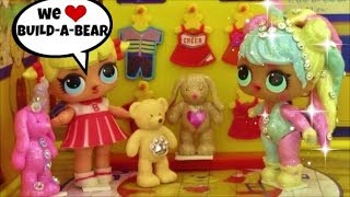 Bon Bon Unicorn & Cheer Shop at BUILD A BEAR Workshop ~ LOL Surprise Doll & real BAB clothes try on.