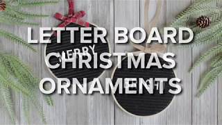 Letter Board Christmas Ornaments