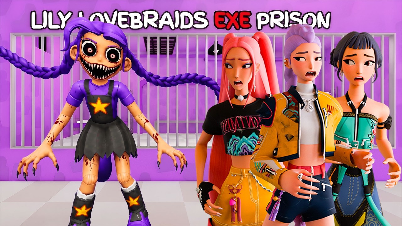Kpop Demon Hunters Plays LILY LOVEBRAIDS.EXE Prison Run in Roblox