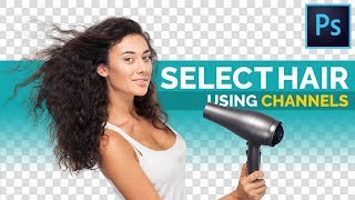 the best way to select hair in photoshop!