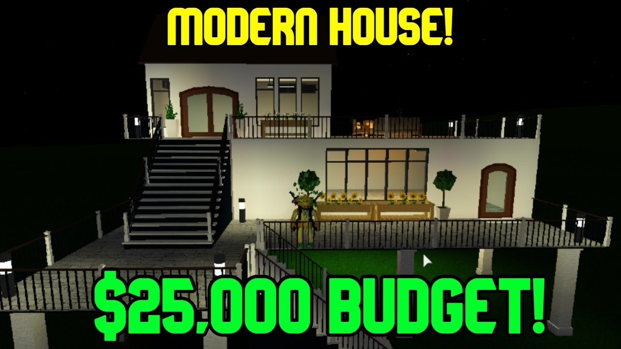 How to Build a Awesome Modern House in Bloxburg 25K BUDGET ROBLOX