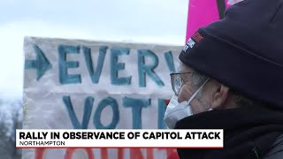 Rally in Northampton held in observance of two-year anniversary of attack on U.S. Capital