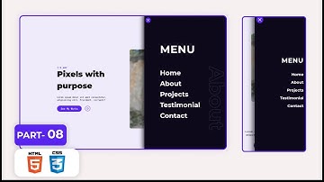 Portfolio Website Project for Practice | Part-08 | Nav Menu | HTML & CSS Project