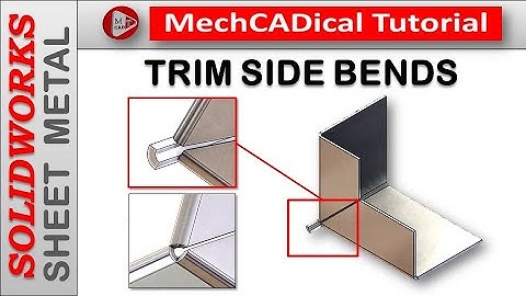 Trim Side Bends - Edge Flange In SolidWorks Sheet Metal