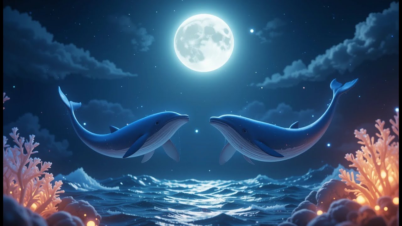 Whales Go Dancing Under the Moon | Whale Dance Song for Kids