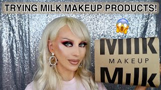 MILK MAKEUP PR UNBOXING, TRY ON, REVIEW