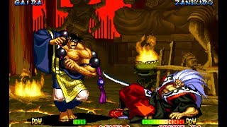 Samurai Shodown III: Gaira playthrough lvl-4 【60fps】