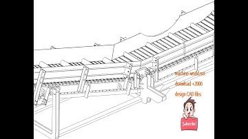 chain conveyor-industrial 3D model: machine-world.net P770