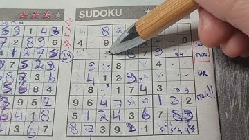 Thursday. Bonus Extra edition (#5780) Four Stars Sudoku puzzle. 01-12-2023 Extra part 2 of 4