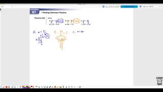 Saxon Math L.87 Finding Unknown Factors