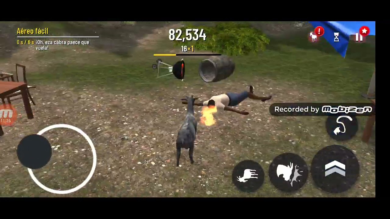 Jugando goat simulator