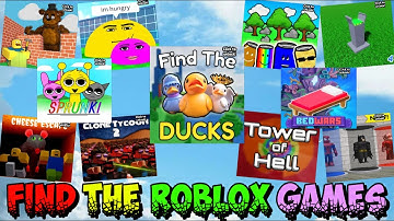 Find The Roblox Games🎮New 11 Roblox Games🎮Roblox 🎮 All 75 Roblox Games