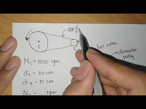 Video: Bagaimana Anda menentukan ukuran katrol dari RPM?