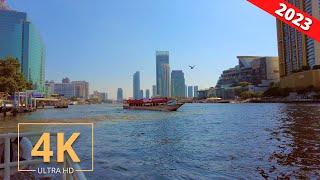 Bangkok, Thailand 🇹🇭 Free Shuttle Boat | Chao Phraya River | Tour | 4K | กรุงเทพ ,ประเทศไทย | 2023