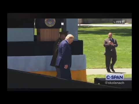 Sir David Attenborough Narrates Donald Trump Waddling Down A Ramp