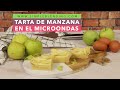 TARTA DE MANZANA EN EL MICROONDAS | Cómo preparar pastel de manzana rápido | Pastel en microondas