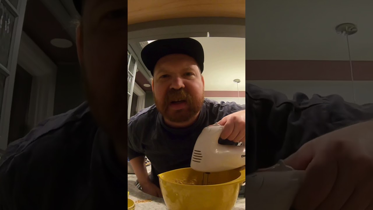 Bee bakes banana bread featuring my parents