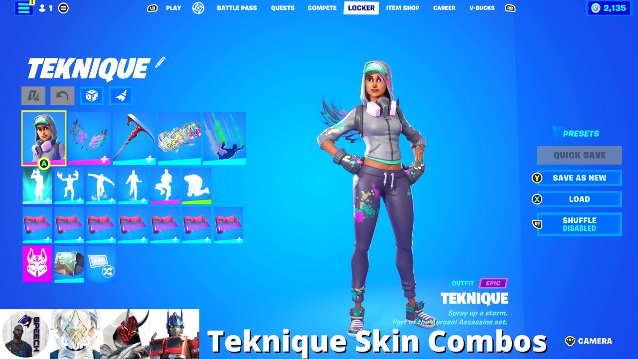 Teknique Skin Combos Fortnite Battle Royale YouTube Maxresdefault