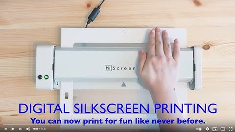 SCREEN PRINTING FOR FUN - using MiScreen Digital silk screens