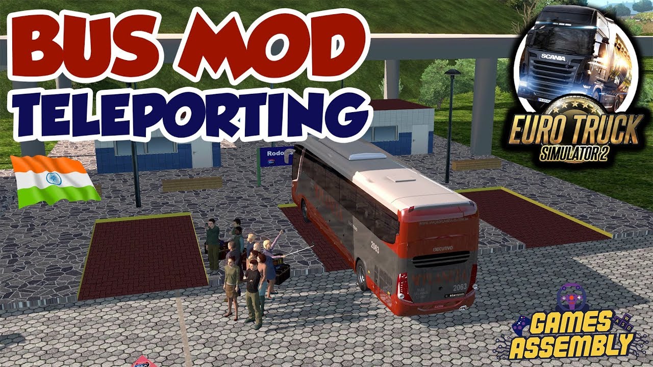 Euro Truck Simulator 2 1.33 | Buses & Teleportation (console)