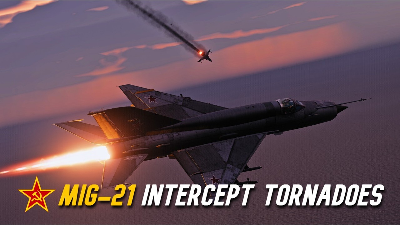 DCS | Soviet MiG-21s Defend Moskva From NATO Tornadoes Strike At Dusk