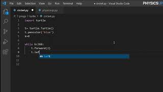 draw circle using python