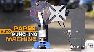 Design & Fabrication of Automatic Paper Punching Machine | DIY Mechanical Projects