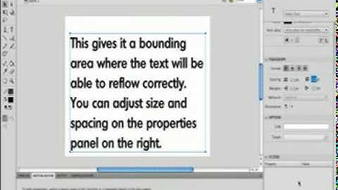 07. Working with Text in Flash CS4.mpg