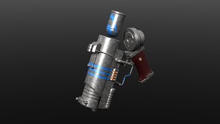 Sci-Fi Bomb Gun Modelling