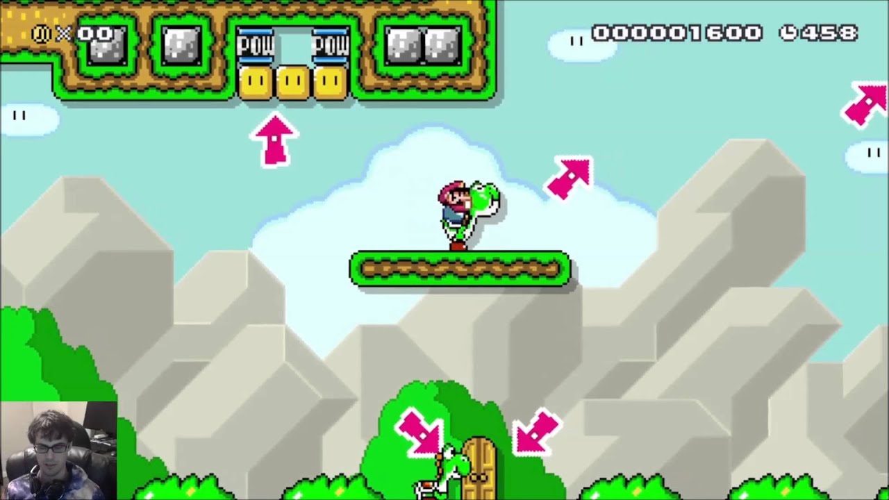 carlsagan42 instagram Super Mario Maker - Kaizo College: Study Buddy (cool Yoshi tricks)
