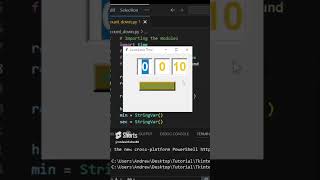 Countdown timer with Tkinter. #python #tkinter #pythongui  #programming #coding