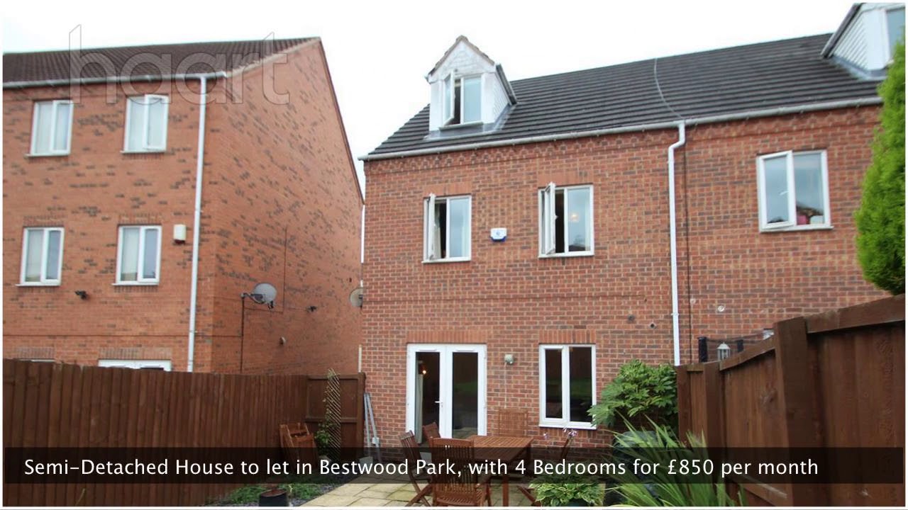 SemiDetached House to let in Bestwood Park, with 4 Bedrooms YouTube