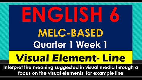 VISUAL ELEMENT-LINE  (Self-Learning Video Lesson)