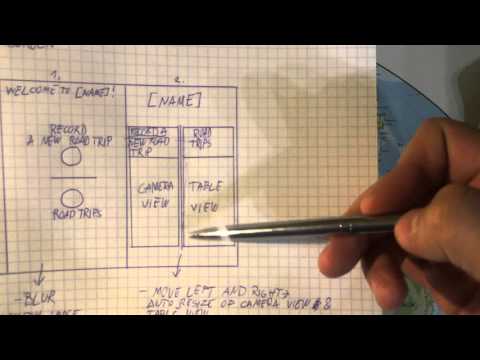 Road Trip Transcript Project From Scratch #1 - Sketching main screen | iOS Project From Scratch