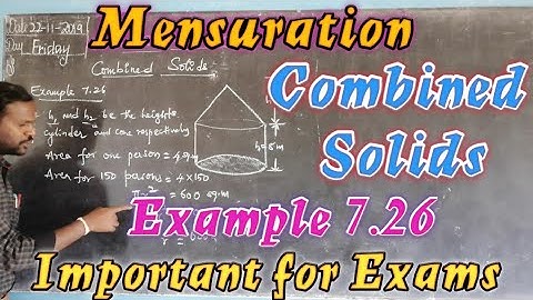 TN 10th Maths|Mensuration|Combined Solids|Example 7.26