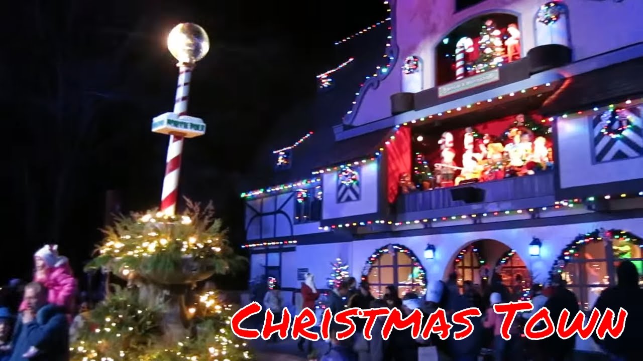 Walking through Christmas Town 2015 at Busch Gardens Williamsburg