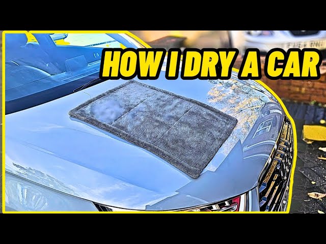 How To Dry A Car Properly!